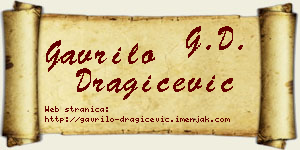 Gavrilo Dragičević vizit kartica